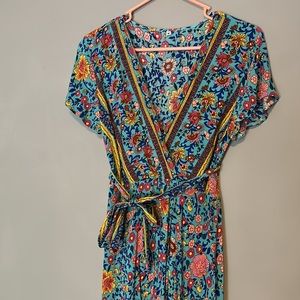Faux wrap dress